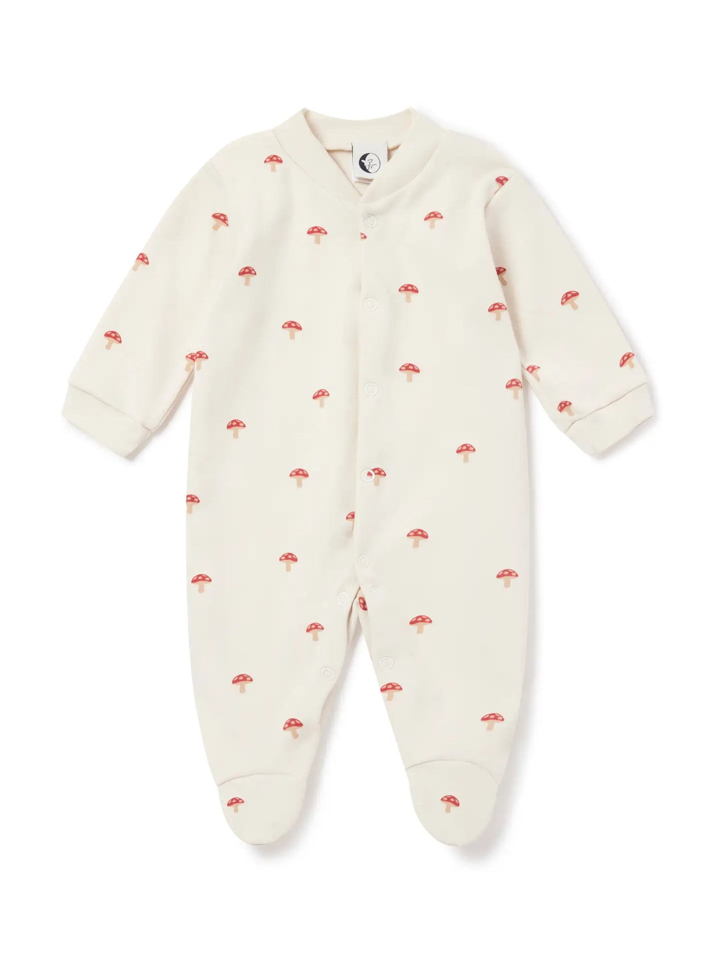 SLEEPY DOE'S BABY SLEEPSUIT - MUSHROOM