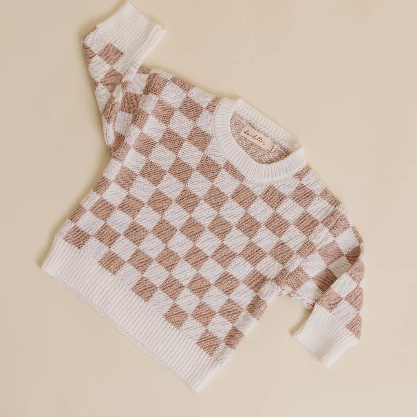 FINLEY CHECKER KNIT SWEATER