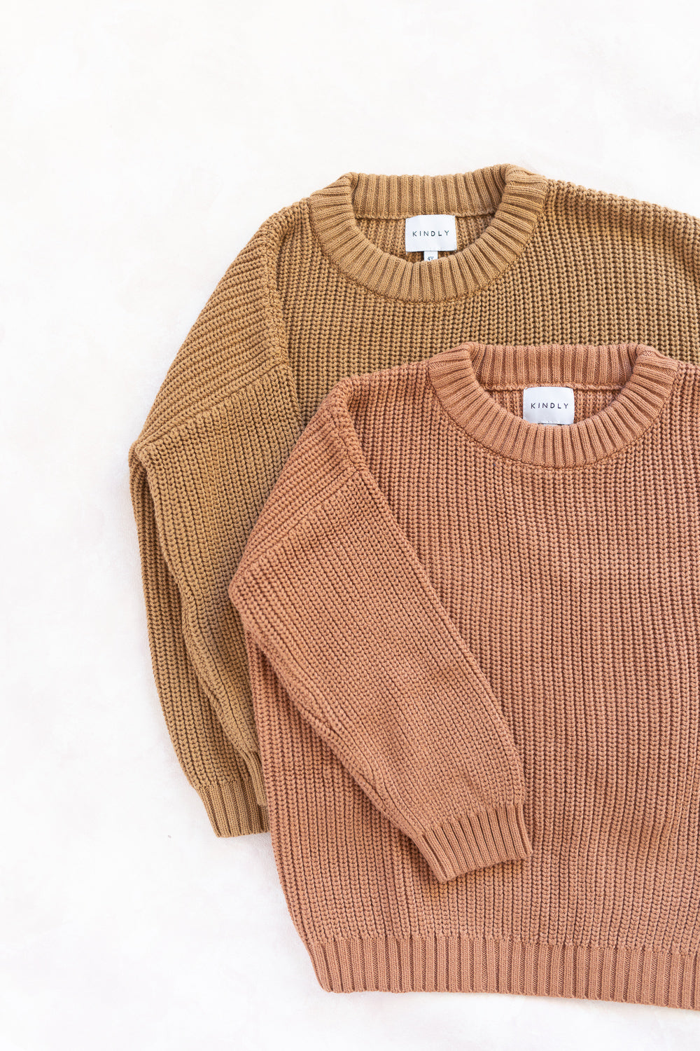 CHUNKY KNIT PULLOVER - CLAY
