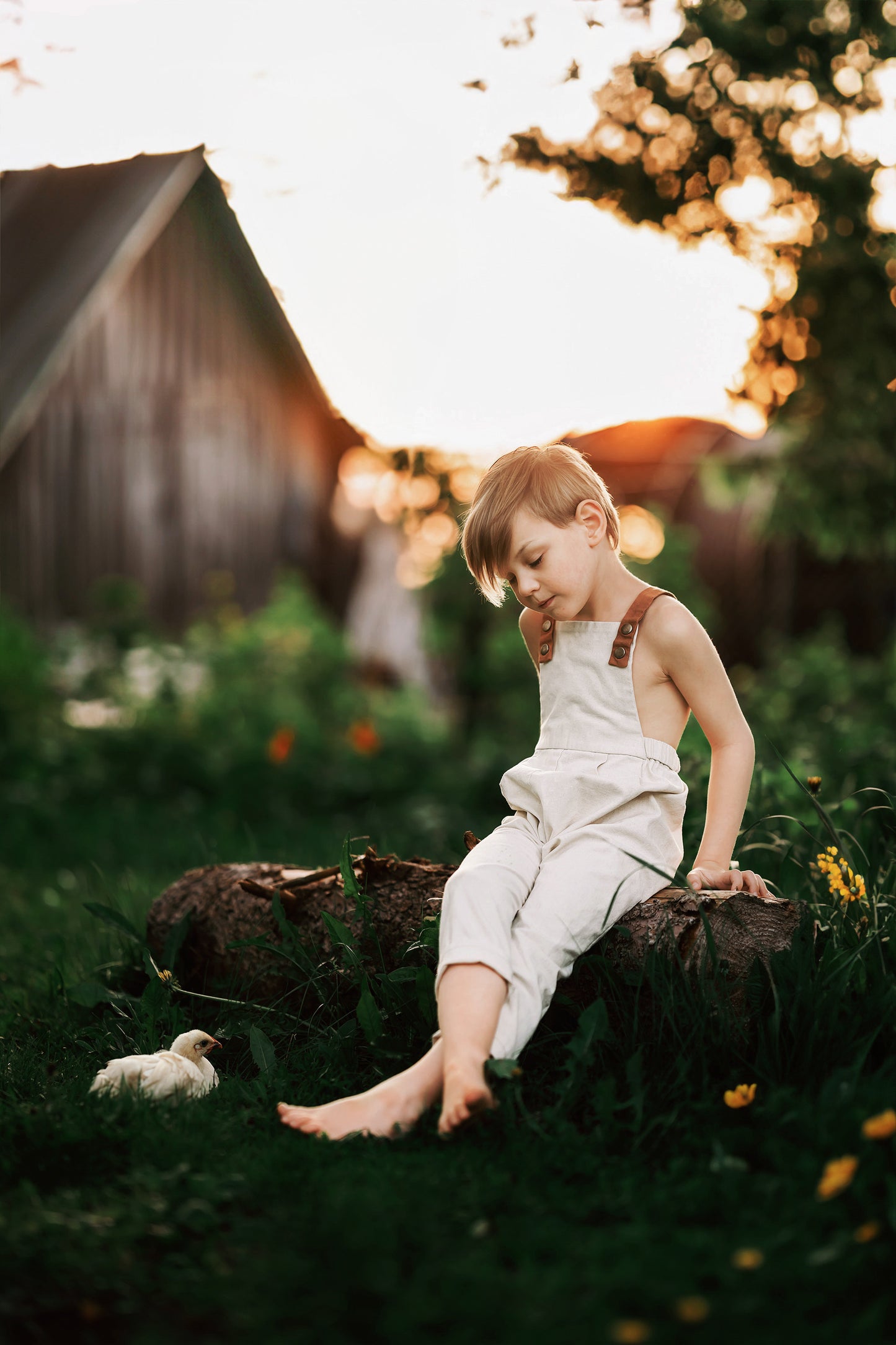 LONG OVERALLS - NATURAL