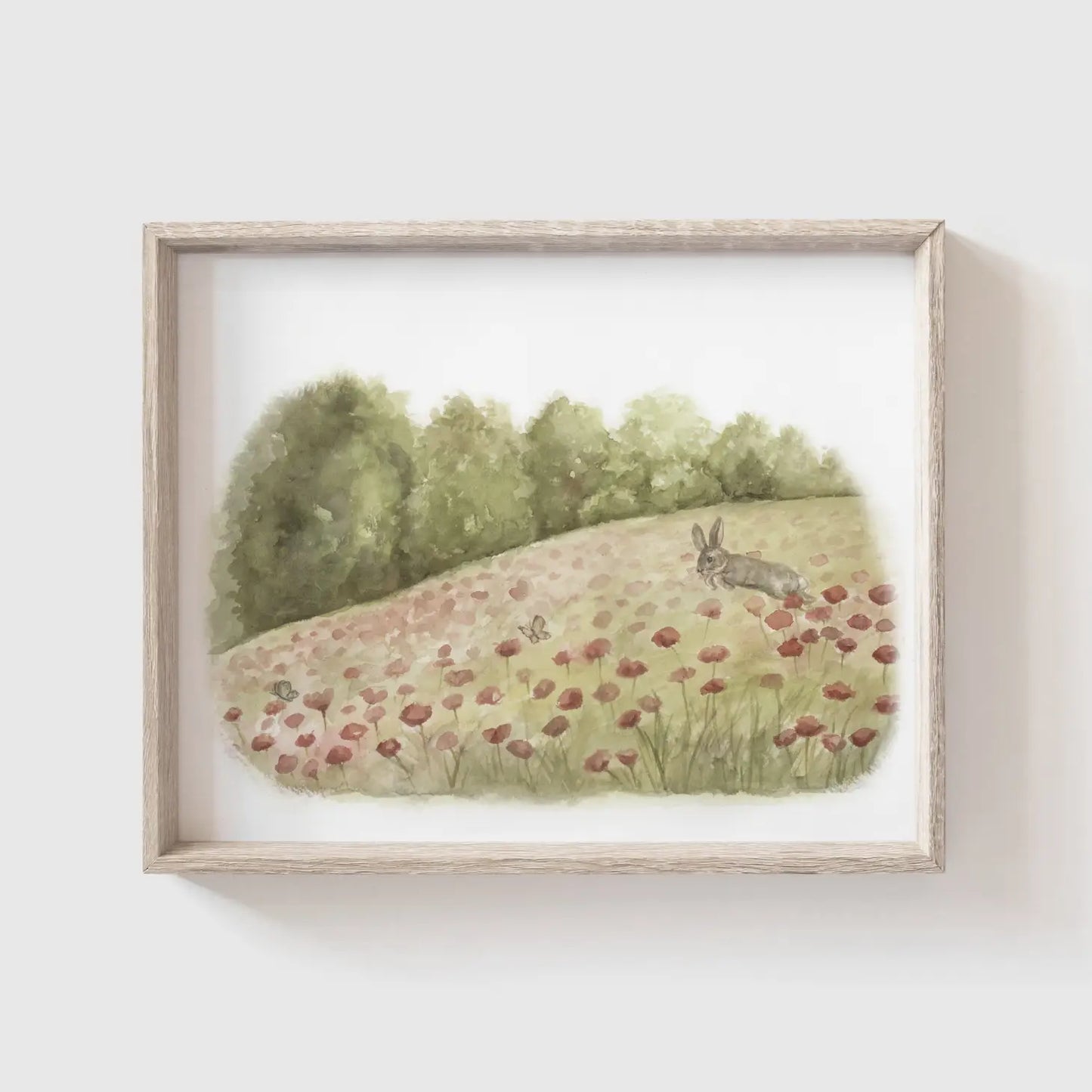 "Rabbit In Poppies" Art Print