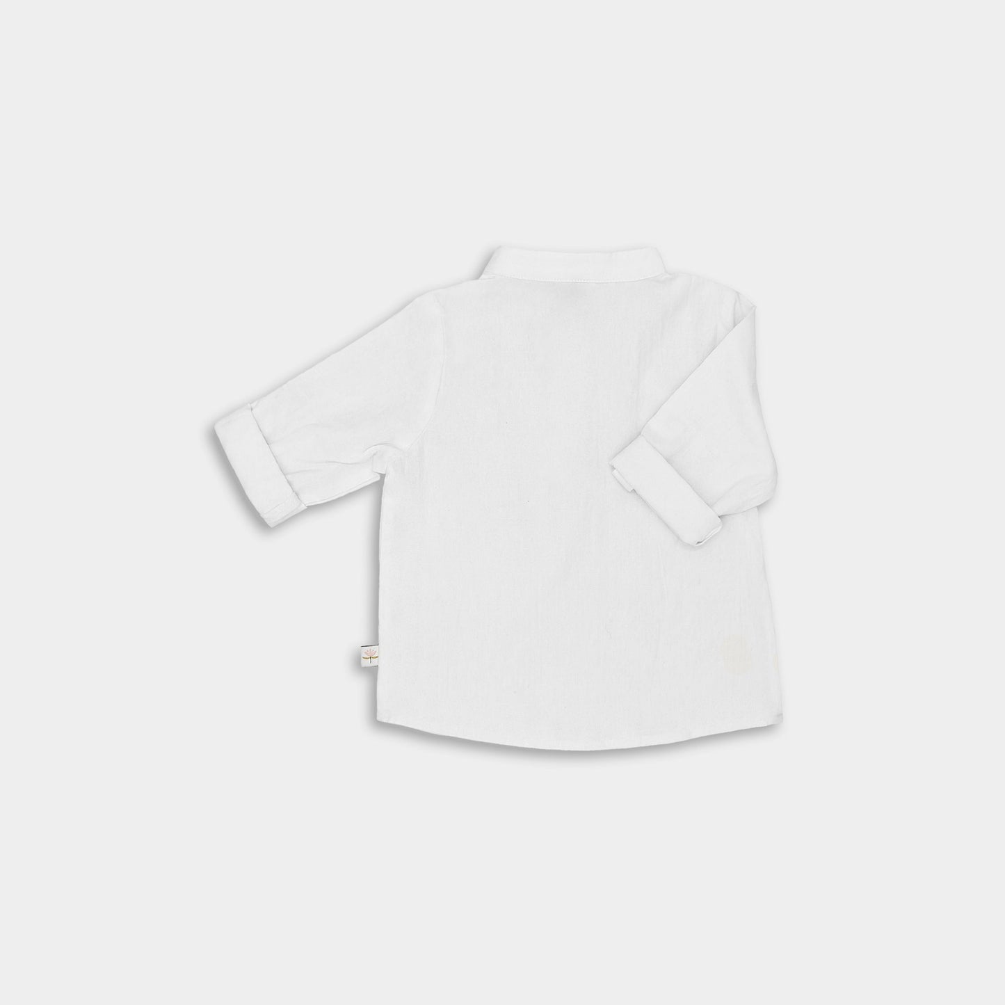 HENLEY COTTON SHIRT - WHITE