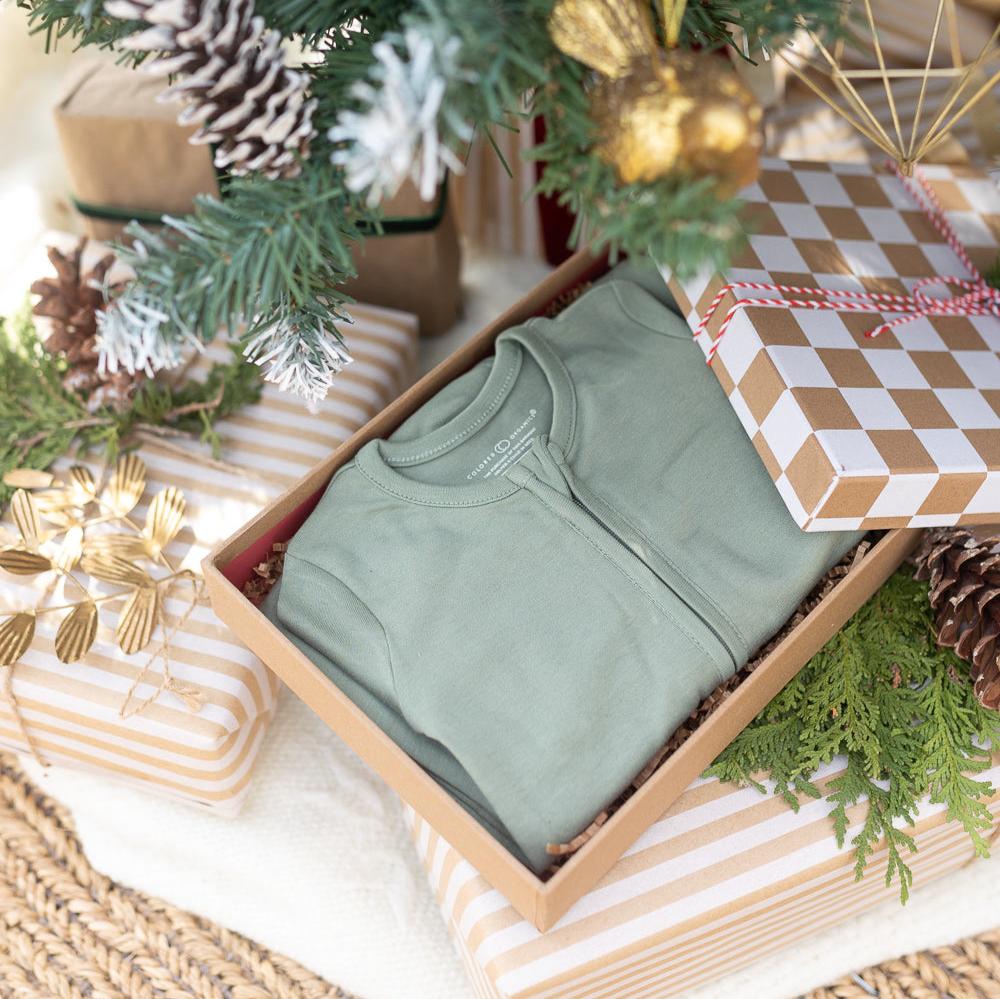 PEYTON BABY SLEEPER - THYME