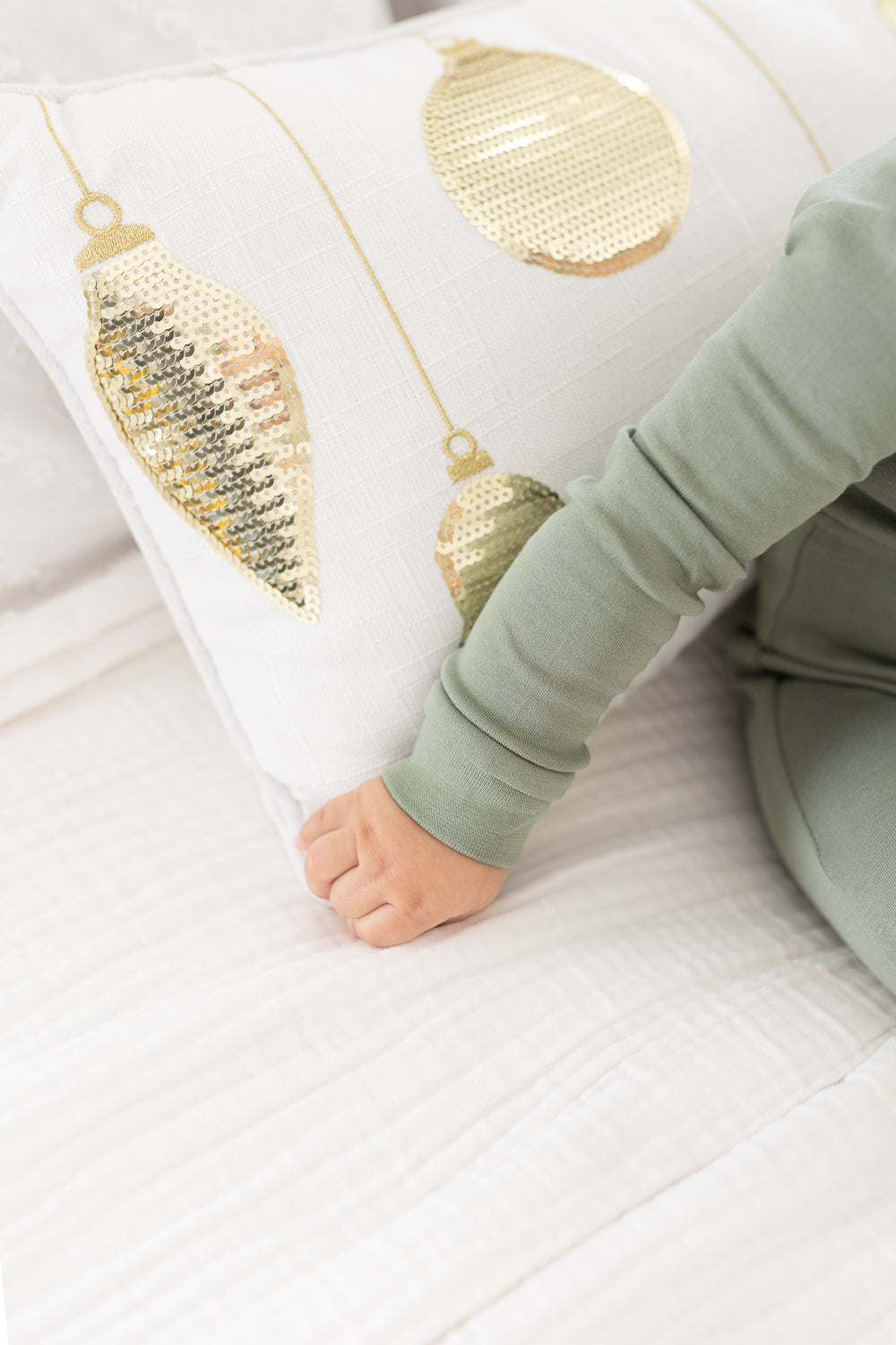 PEYTON BABY SLEEPER - THYME